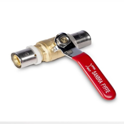 Crimp IP80 Lever Ball Valve 26mm