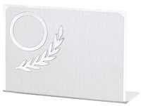 7cm Aluminium Wreath Plaque (Silver) V202S
