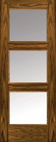3203 Walnut Satin Clear Glass