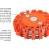 RF-B Esko LED road flare, powered by CR123A lithium ion battery