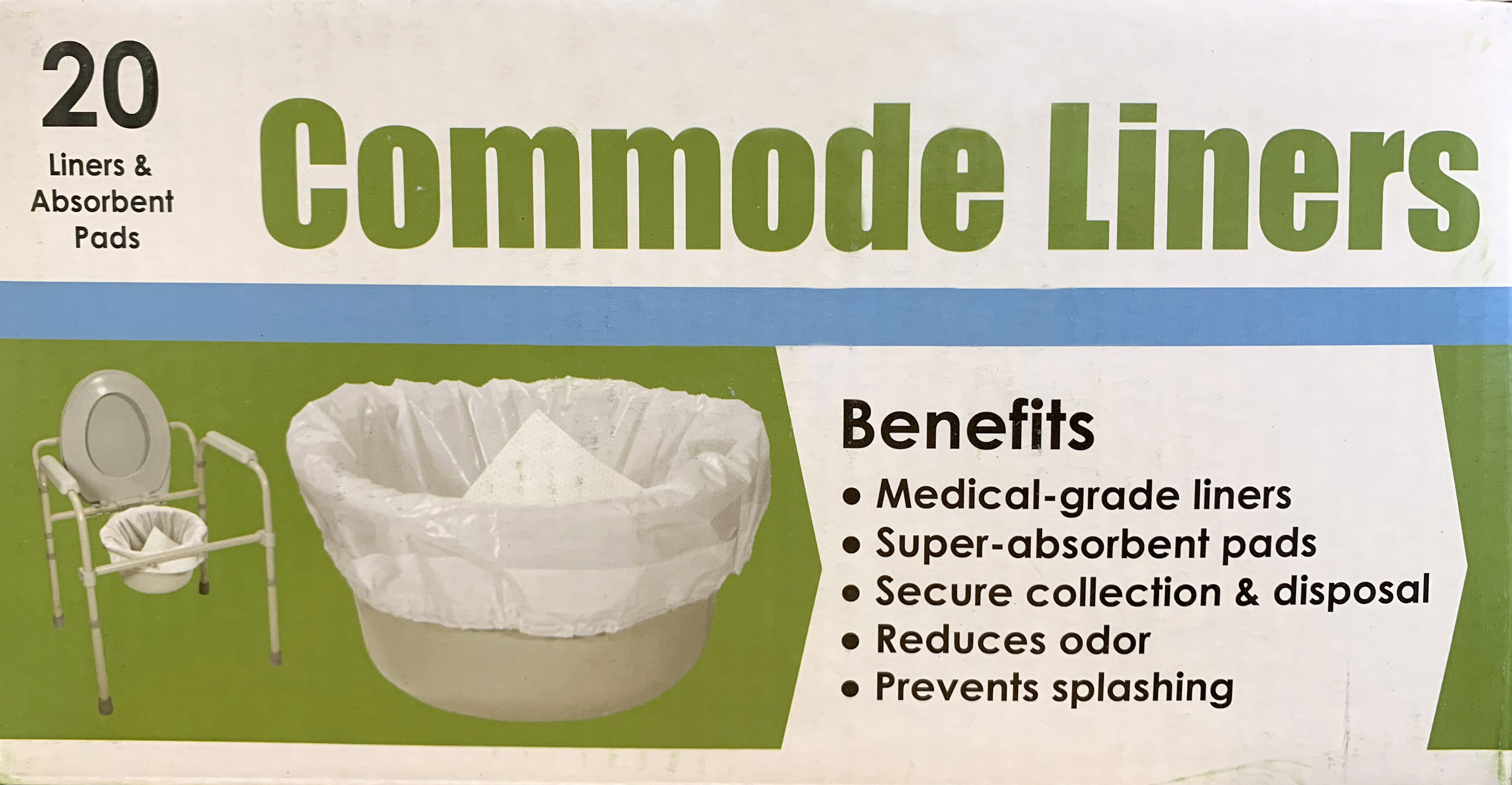 Homecare Medical Commode Liner (20 pack) Homecare Medical