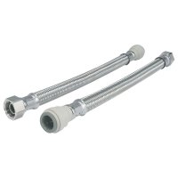 22x3/4" FLX22 FLEXI TAP CONNECTOR PUSHFIT 300mm