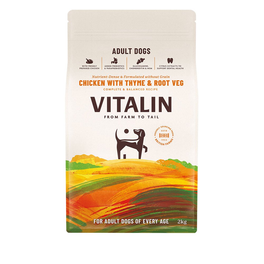 Vitalin Adult Dog Chicken with Veg and Thyme Dry Food 4x2kg