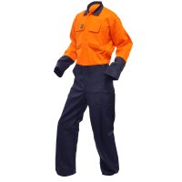 FR Overalls, 12Cal, DO, Orange/Navy