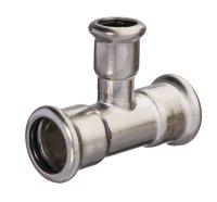 28x15mm MS25 MPRESS STAINLESS STEEL REDUCER BRANCH TEE