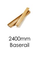Stair Baserail 68x24mm 2.4 Metre includes Infill White Oak