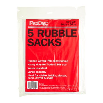 ProDec 5 pk Woven Heavy Duty Rubble Sacks