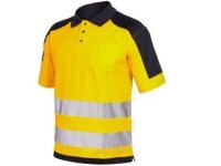 HI-VIS Issaline Polo Shirt Yellow Navy