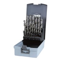 Ruko 25Pc HSS Ground Bit Set 1 to 13mm in Plastic Box Sureweld Dublin Ireland