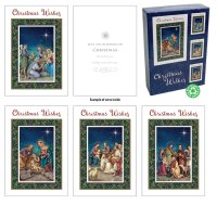 Christmas Wishes Box/18 Cards/4 Designs   (92792)