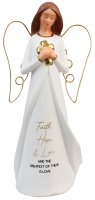 Porcelain Angel Statue/Faith,Hope,Love  (39721)