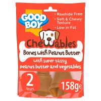 Armitage Good Boy Chewables Rawhide Free Peanut Butter Medium Bones 2pk 8x158g