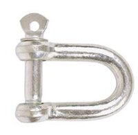 Dee Shackles Zinc 6mm Pk 2