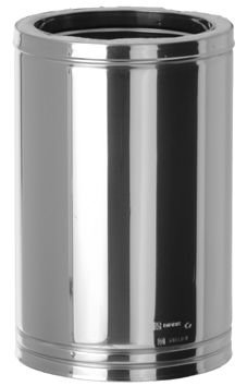 Inox dubbelwandig buis &Oslash;100 L=440