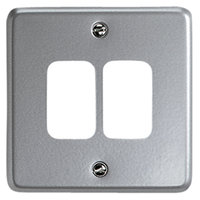 Cover plate for gridswitch  2 gang