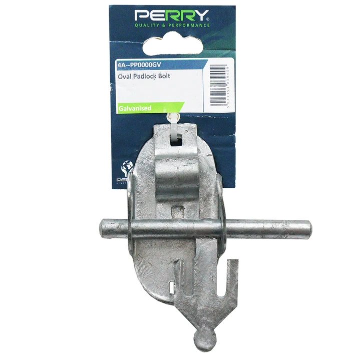 Perry No.4A Oval Padlock Bolt Galv'd