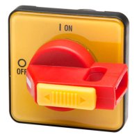 H69-0003 Isolator Handle 48 x 48mm Red/Yellow