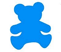 Bear Wall Decoration - Blue