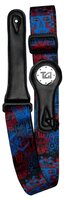 TGI Tribal Mask Blue Guitar Strap