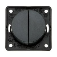 Berker 2 Gang Rocker Switch
(Matt Anthracite)