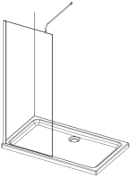 CASANUOVA WET ROOM EXTRA HEIGHT SUPPORT ARM