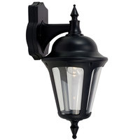 ANSELL Latina 42W E27 Wall Lantern Black