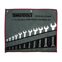 Spanner Set Double Open End Mm 11Pcs