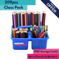 Colouring Class Pack 209pcs - Blue Caddy