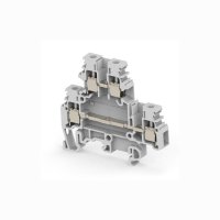 M4/6.D2.1 Entrelec Double Deck Terminal 4mm&sup2; Grey 1SNA115126R0100