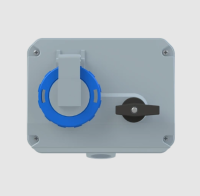 Amphenol 216MHS6W Industrial Switched Interlocked Socket Outlet