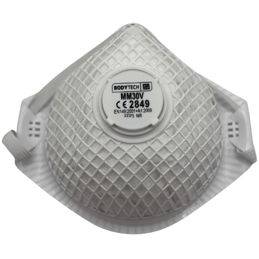 Bodytech Respirator FFP3V Mesh Dust Mask, Valved