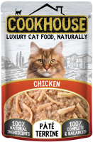 COOKHOUSE Luxury Cat Pouch Terrines Chicken 70g x 18