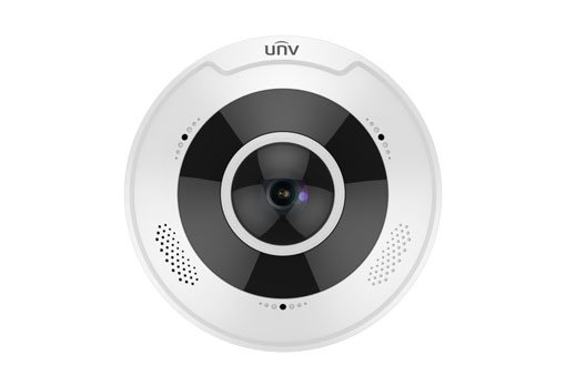 Uniview 12MP 4K Fisheye IP Camera - Mic & Speaker