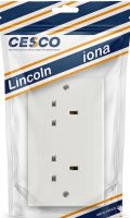 Lincoln 13 Amp 2 Gang Socket Pre Packed