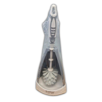 Toilet Brush & Holder Grey/White