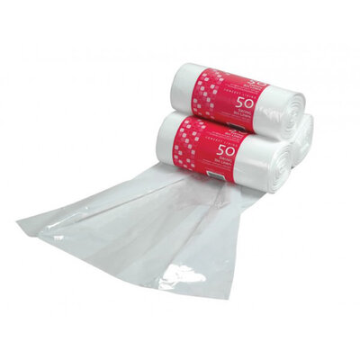 HD Monsoon White Swing Bin Liners 13x23x30"