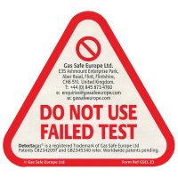 CO Alarm Failed Test Stickers (Roll of 50)