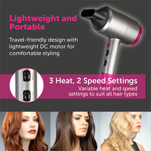 Carmen Neon DC Professional Hair Dryer 3