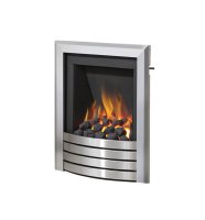 Be Modern Design Slimline Radiant Inset Gas Fire in Brushed Steel Finish 17002X&nbsp;