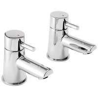 Tucker French Surrey Basin Pillar Tap (Pair) Chrome