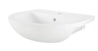 ROCA HAVANA SEMI RECESSED BASIN 1 TAPHOLE WHITE