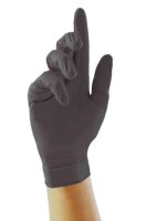 RS PRO Nitrile Powder Free Disposable Gloves Black