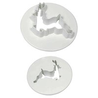 RE485 REINDEER SET OF 2 (1"" & 1.5"")