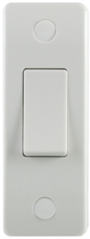 Sline 1G Architrave Switch + Box White SL340/342