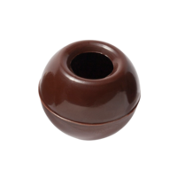 TRUFFLE SHELL DARK (504 pieces) shiny, hole, round