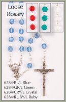 LOOSE ROSARY/GREEN   (6284/GR/L)