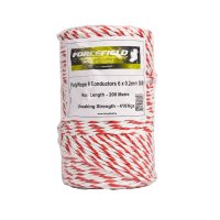 ELECTRIC FENCE POLYWIRE 6 STRAND CONDUCTOR 250MTR