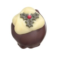 Christmas pudding - dark choc rum & raisin ganache 14g - 72pcs