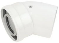 Baxi 135 Degree Multifit Flue Bend with Fixing Screws 720648501