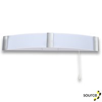 Source SGDSCURV-DV-CH 10W LED Dual Voltage Chrome Shaver Light IP44 4000K